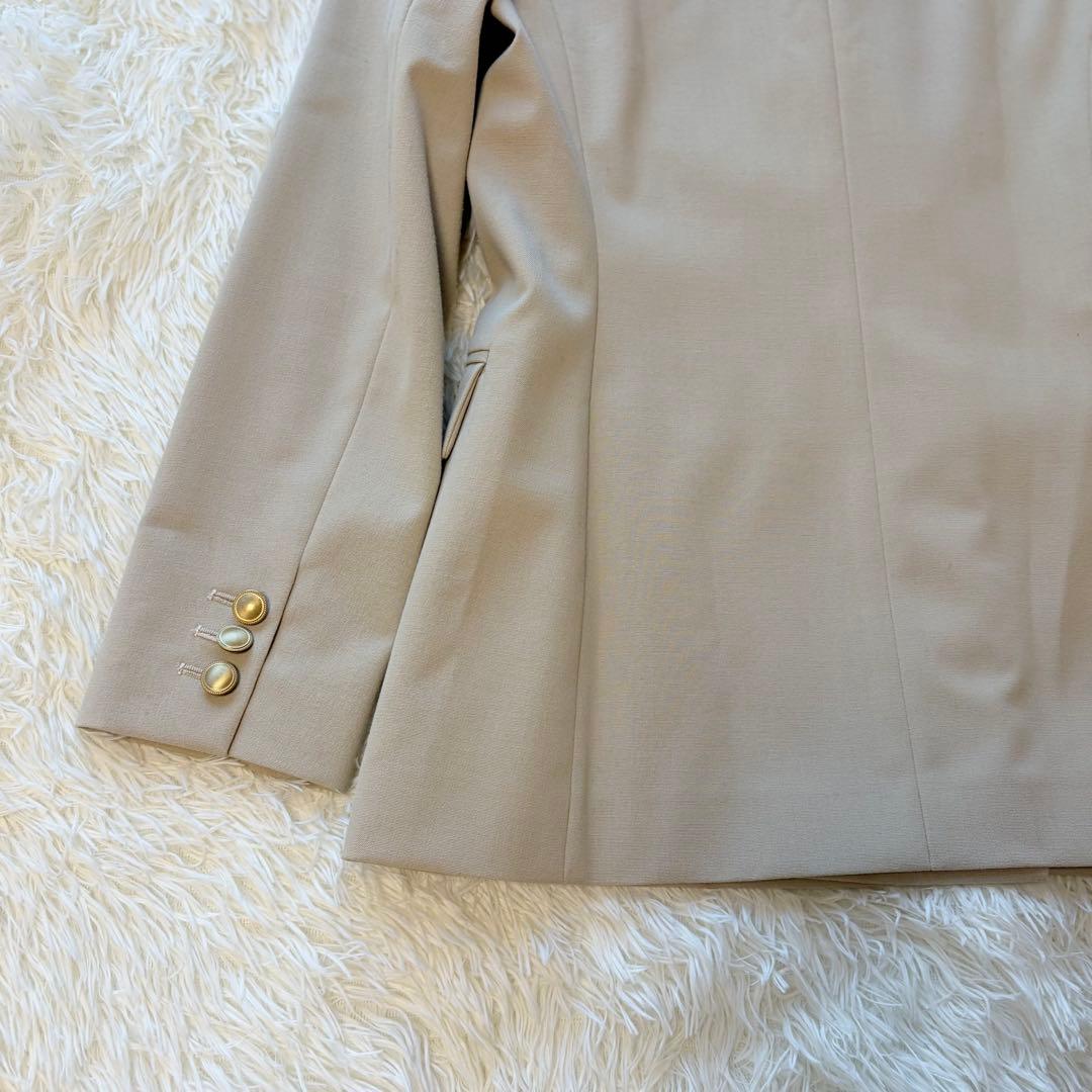 美品　ANAYI アナイ オックス ストレッチ ダブル ジャケット　ベージュ