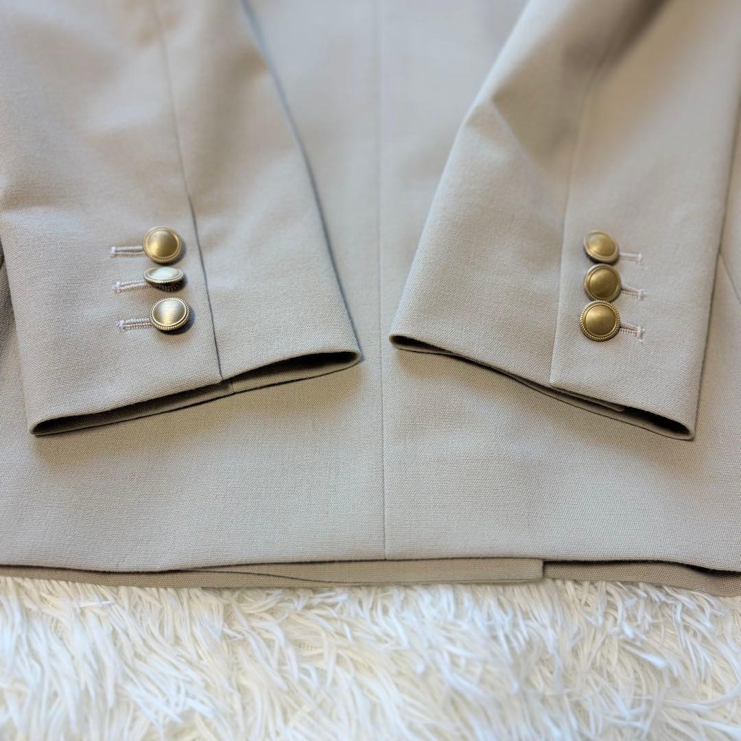 美品　ANAYI アナイ オックス ストレッチ ダブル ジャケット　ベージュ