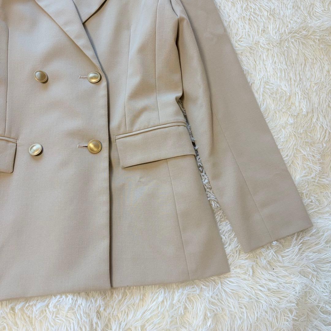 美品　ANAYI アナイ オックス ストレッチ ダブル ジャケット　ベージュ