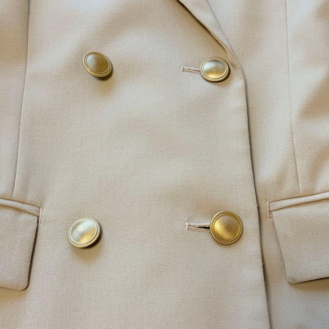 美品　ANAYI アナイ オックス ストレッチ ダブル ジャケット　ベージュ