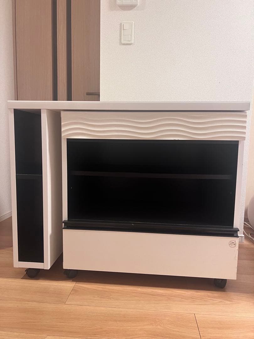 ホワイト キッチンカウンター キッチンデスク PCデスク