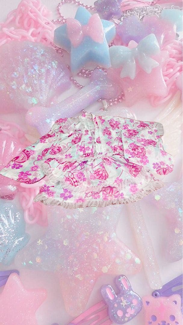 浴衣ドレス 花柄キラキラ 大人用浴衣 ピンク姫ギャル ロリータ 量産型 フリフリ