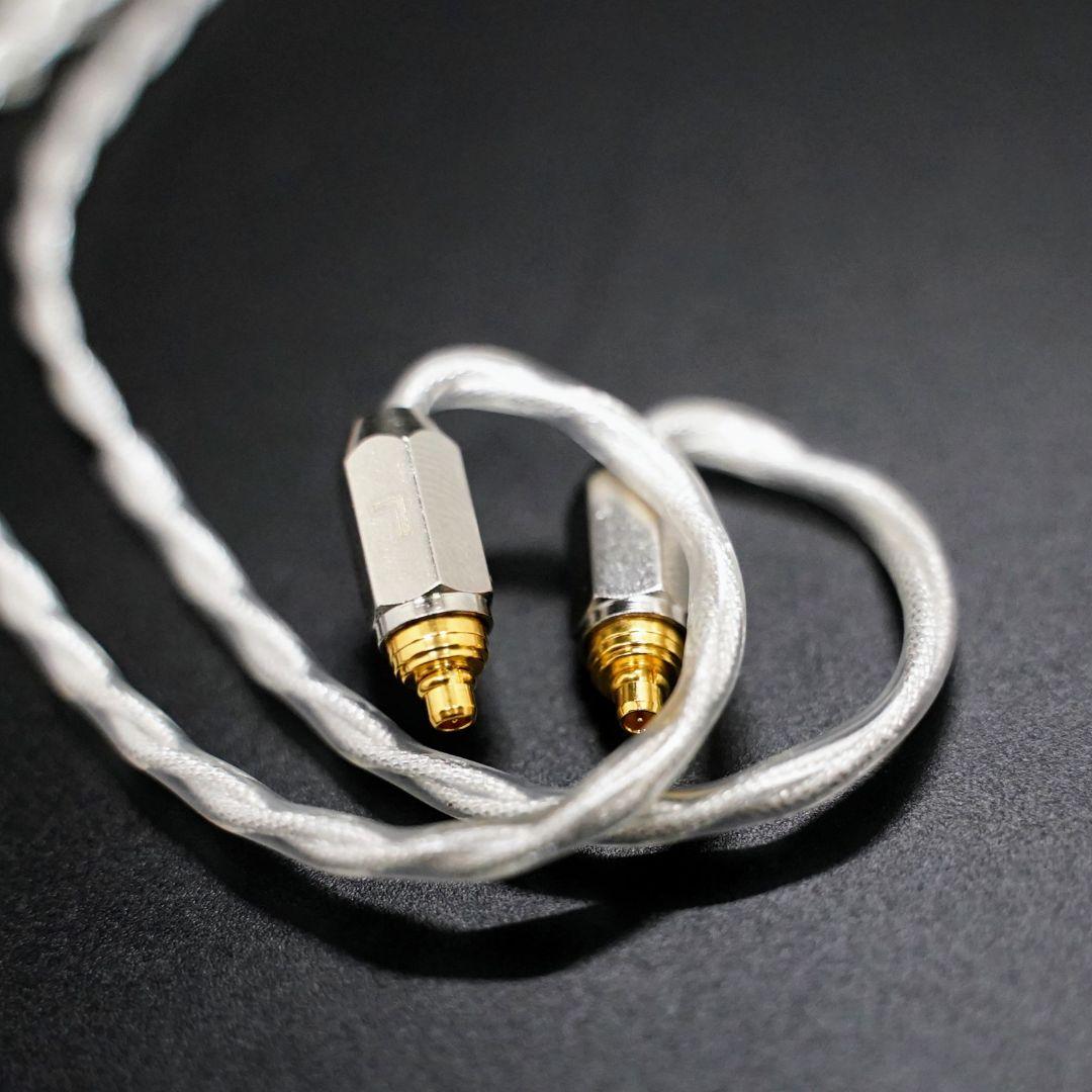 【1点のみ】7N粒子単結晶銅銀メッキ リッツ構造ケーブルIE900 4.4プラグ