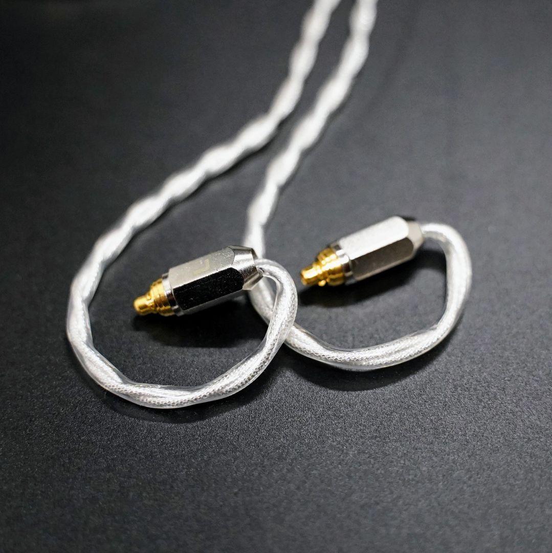 【1点のみ】7N粒子単結晶銅銀メッキ リッツ構造ケーブルIE900 4.4プラグ