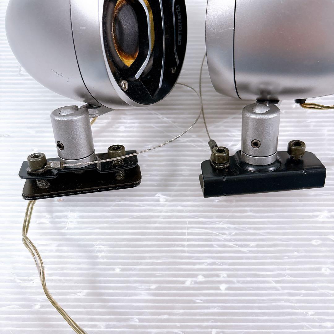 【極美品】carrozzeria 車用 スピーカー シルバーTS-STX99