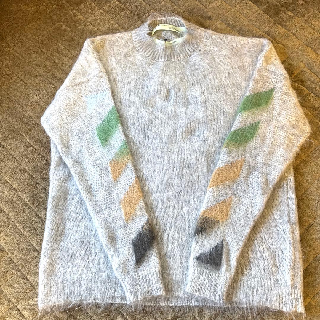 【新品・未使用】オフホワイト モヘアニット