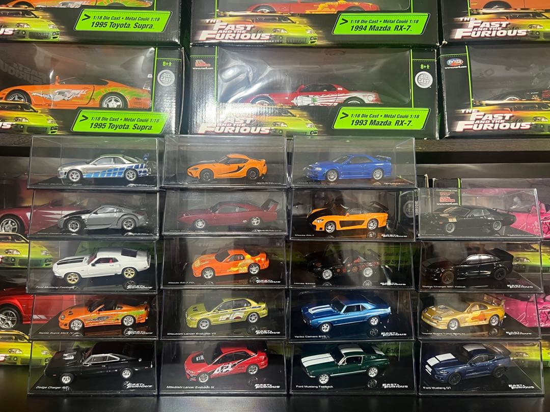 ディアゴスティーニ ワイルドスピード ミニカー 19台