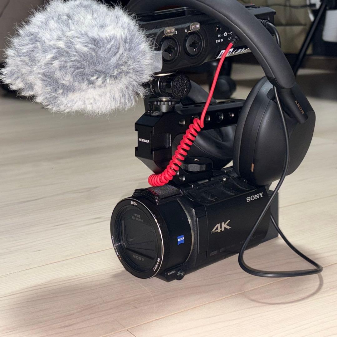ネ*ロ様 【SONY】FDR-AX60 4K　ECM-GZ1M（ガンマイク）セッ