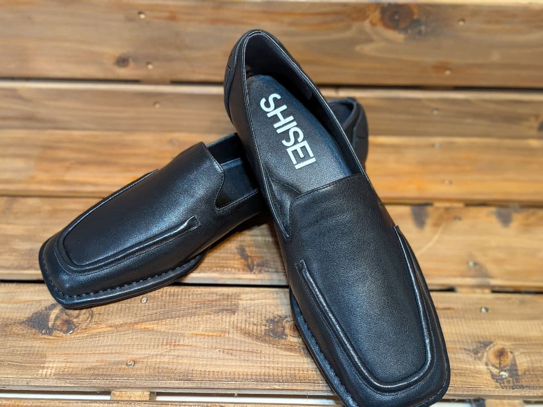 SHISEI シーセイ　シセイ ブラック ローファー　 38