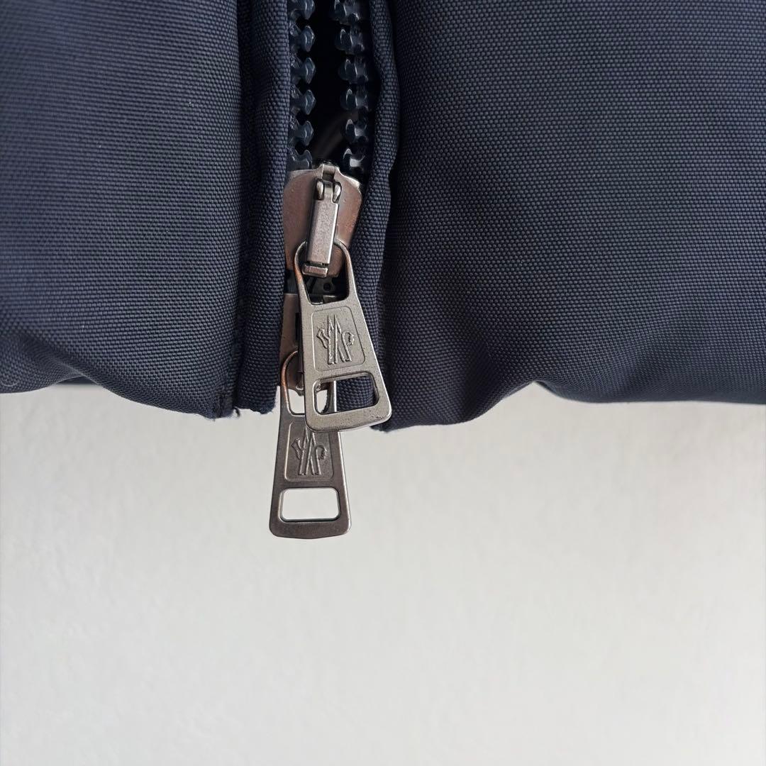 【美品/Lサイズ‼︎】モンクレール　ダウンジャケット　2way ネイビー　希少素材