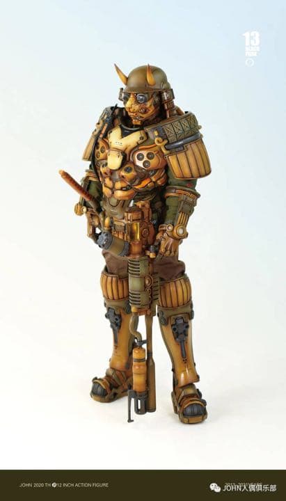 ブラック13パークBlack13park 重装甲天狗赤虎 トラ侍1/6ミリタリー