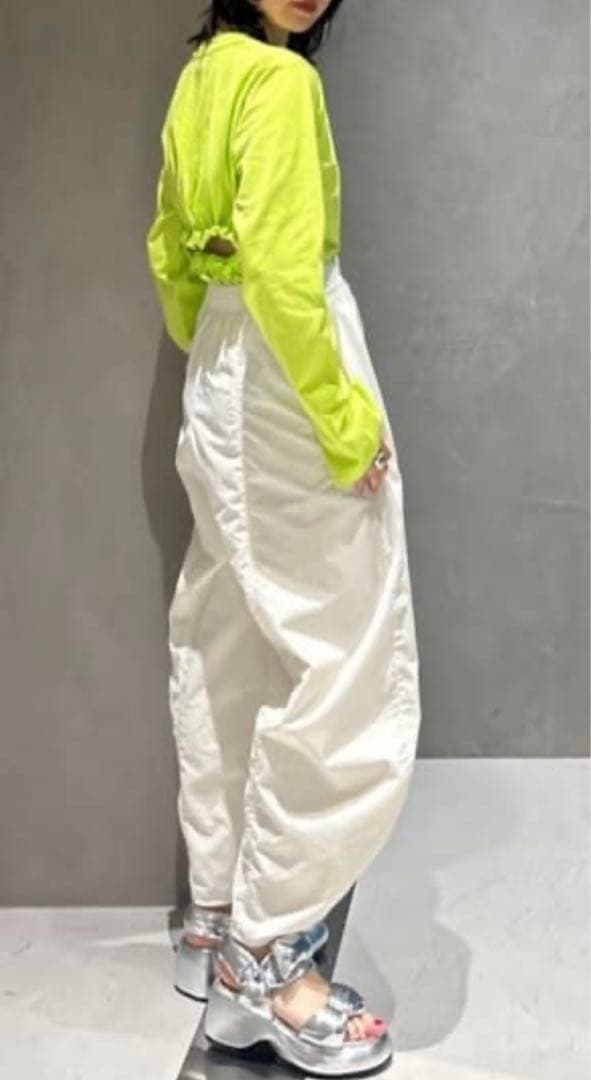 HeRIN.CYE Cocoon hem tafta pants 白