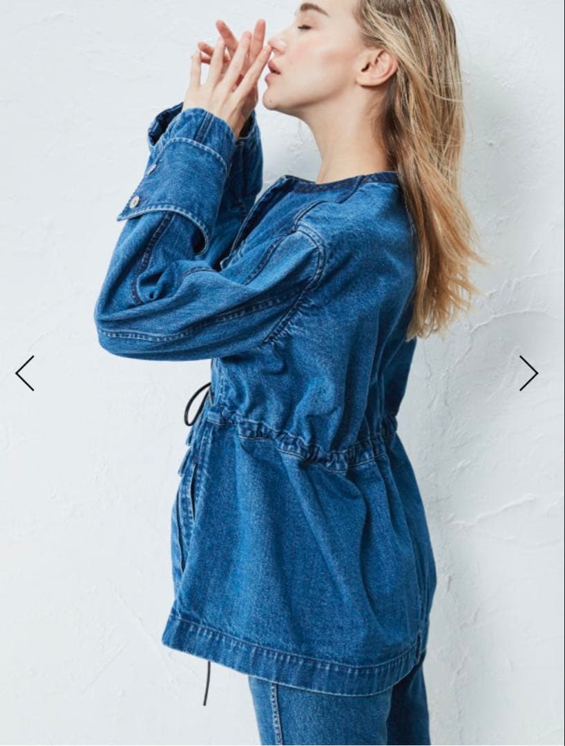 CINOH デニムノーカラージャケット ジャパンデニム