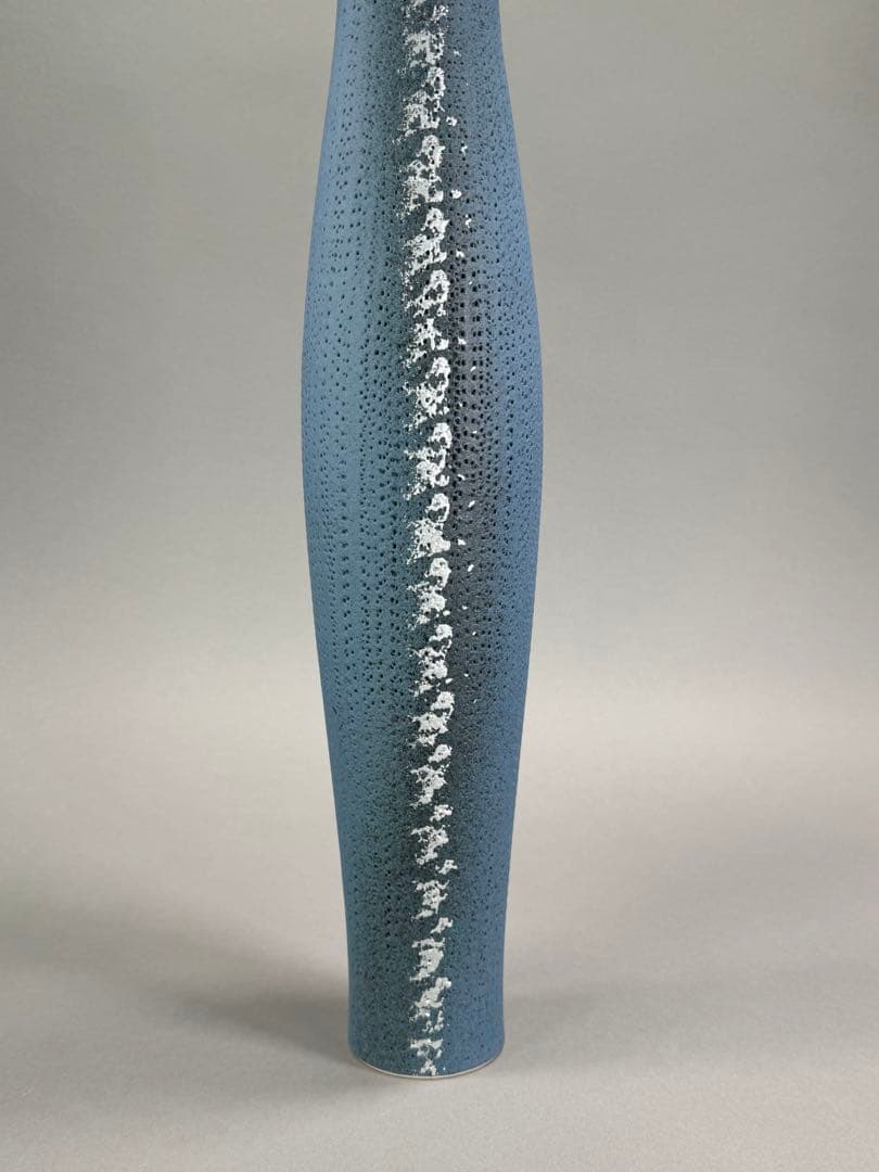 池坊　いけばな　大花器　花瓶　高さ54cm 陶花器　正明作 華道具 在銘　京焼