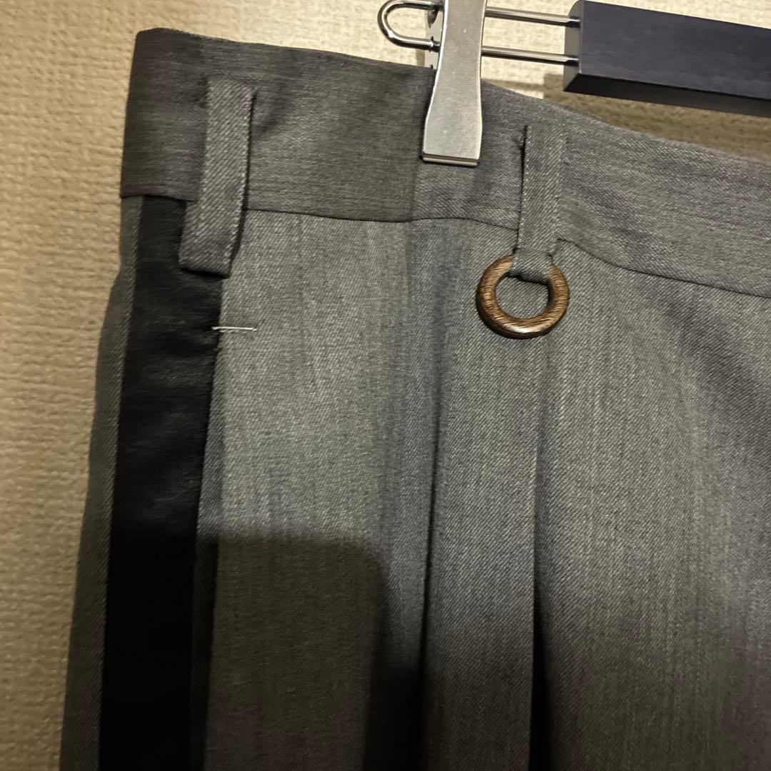 SOSHIOTSUKI 20aw サイドストライプパンツ　ワイド