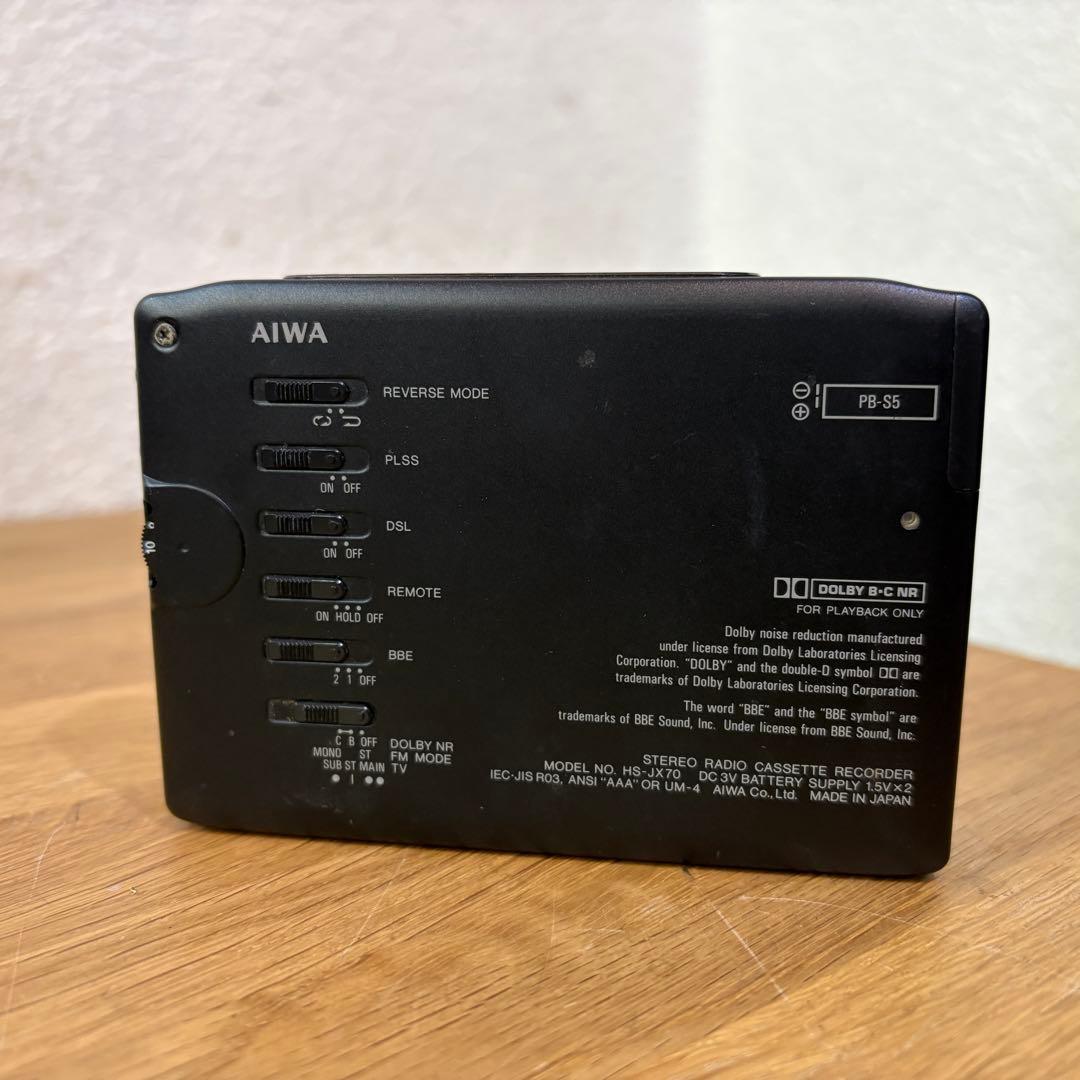 AIWA カセットプレーヤー HS-JX70
