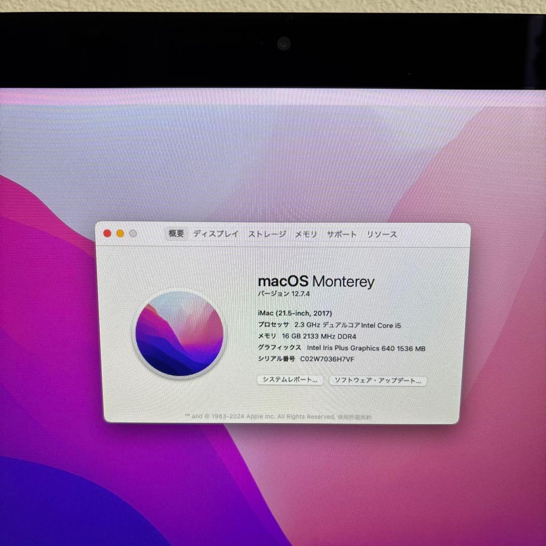 専用Apple iMac A1418 一体型Core i5メモリ16GB #M5