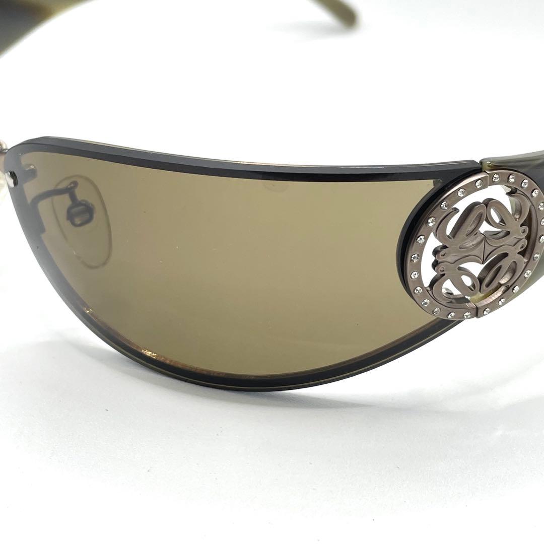 【訳アリ】LOEWE ロエベ アナグラム ラインストーン サングラス