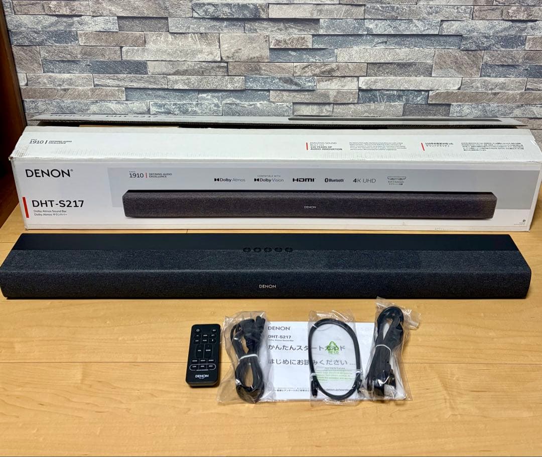 【超美品】DENON DHT-S217 サウンドバー 2023年製 デノン