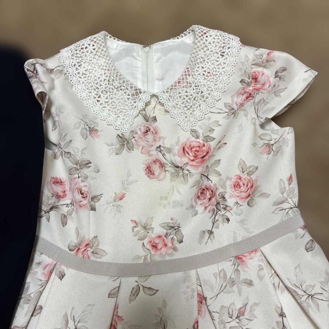 プティマイン120cmワンピースとジャケットとコサージュ