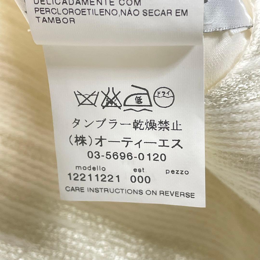 美品✨ 白タグ MaxMara シルク 千鳥柄 ノースリーブワンピース Mサイズ