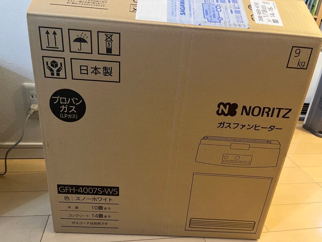 【未使用】NORITZ ガスファンヒーター GFH-4007S-W5