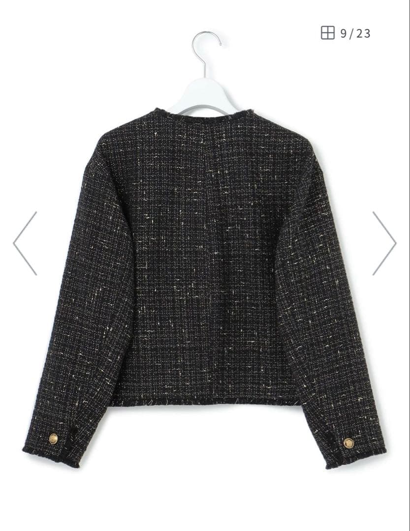 【ちゃん】新品未使用タグ付き　GIOLICA ボタン ツイード ジャケット