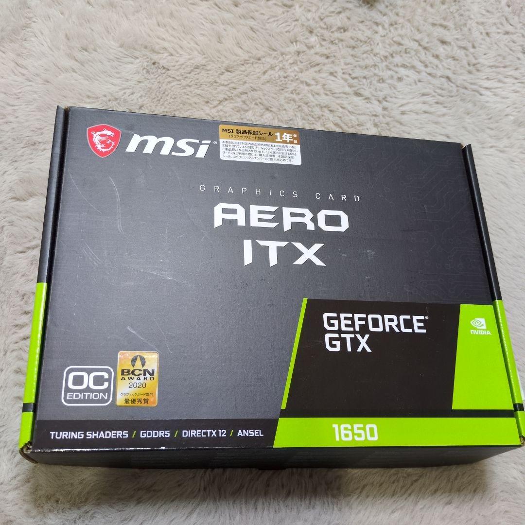グラフィックボード・グラボ・ビデオカード MSI AERO ITX GeForce GTX 1650 OC EDITION