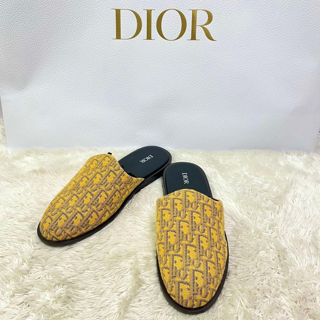 【美品】Dior ディオール オブリーク ミュール サンダル 43
