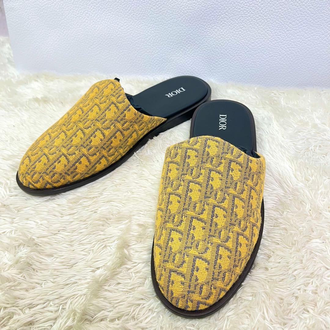 【美品】Dior ディオール オブリーク ミュール サンダル 43