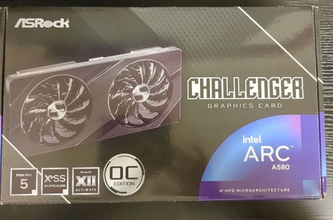 中古グラフィックボード intel Arc A580 ASROCK