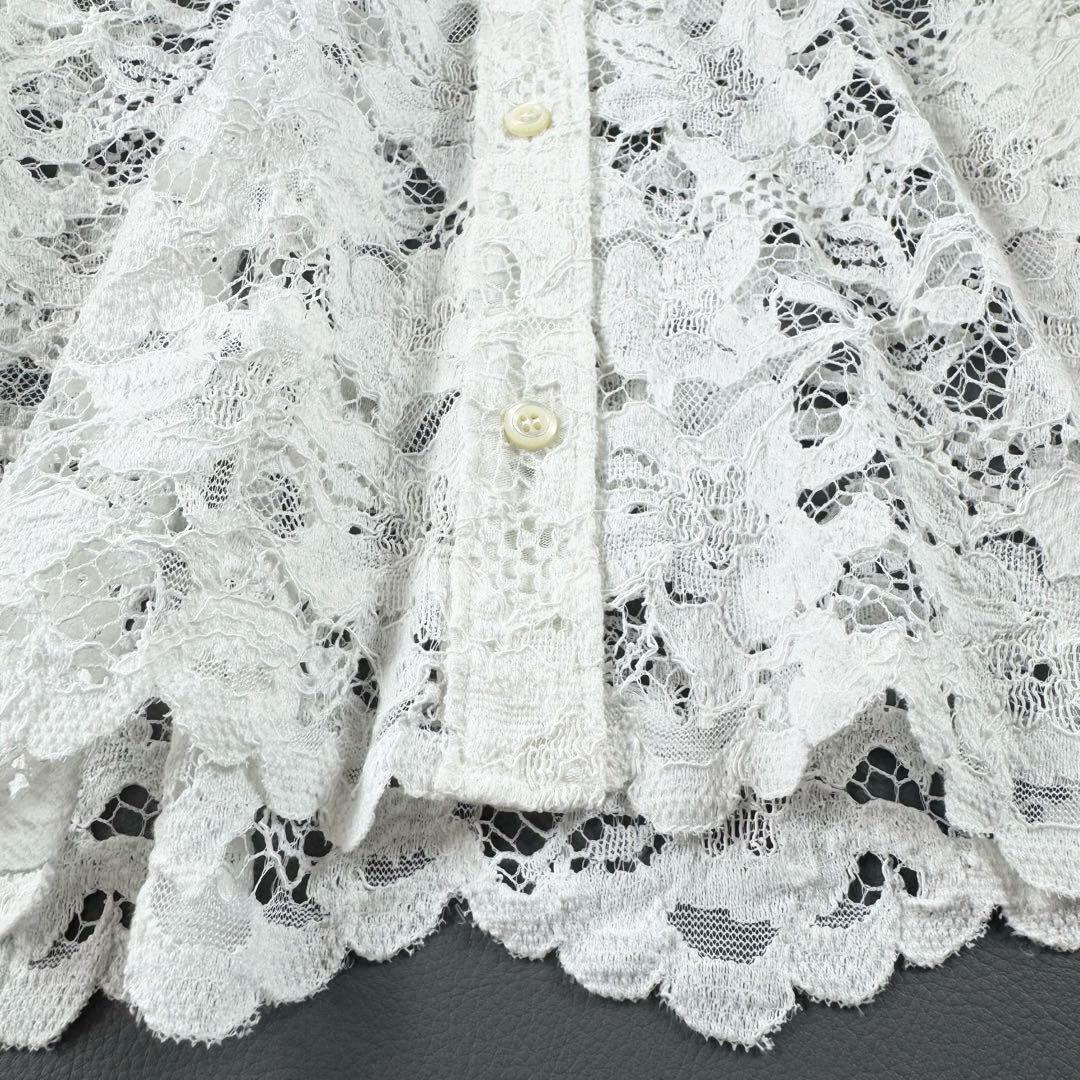 完売品 25ss✨ジャーナルスタンダード レサージュ レースショートシャツ 白