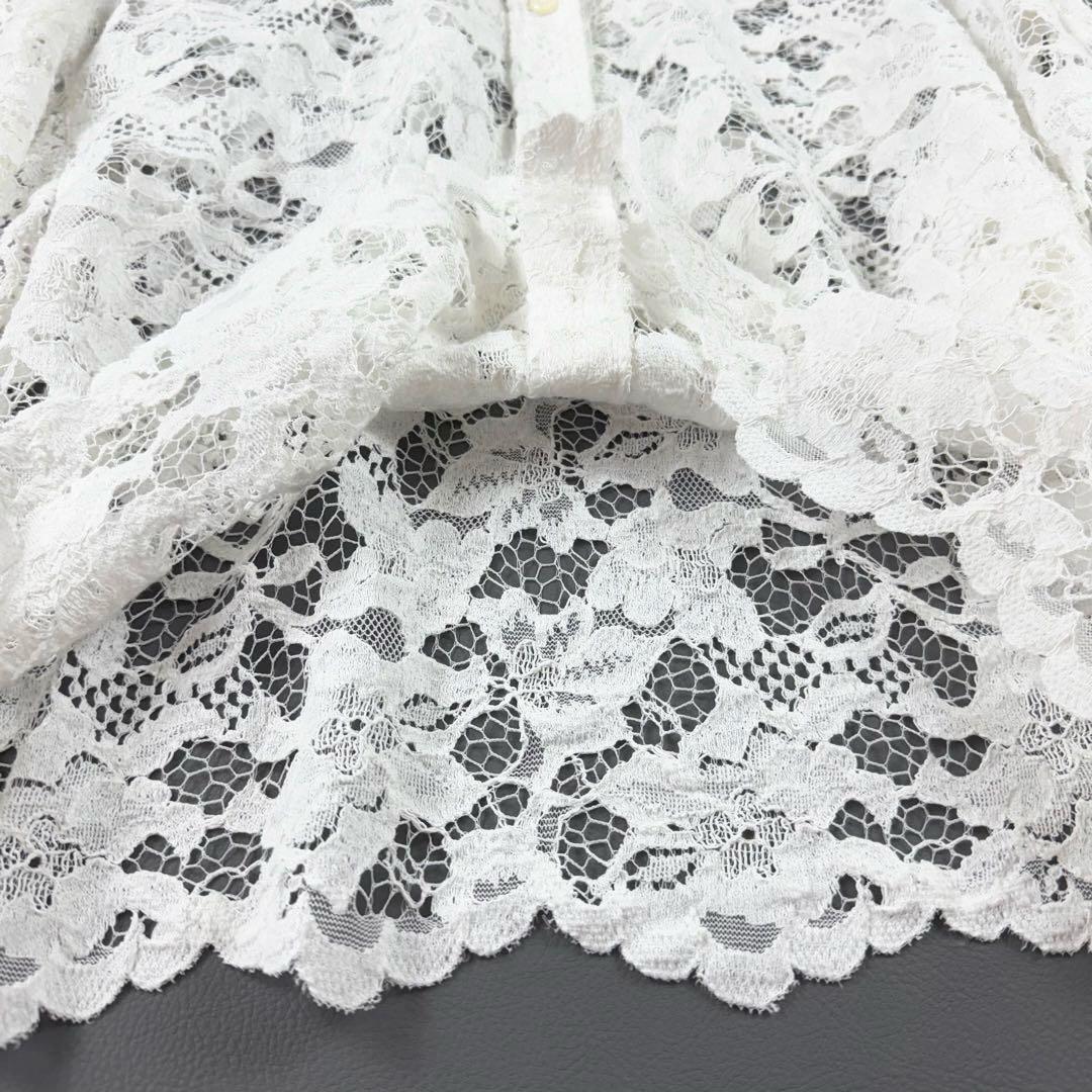 完売品 25ss✨ジャーナルスタンダード レサージュ レースショートシャツ 白