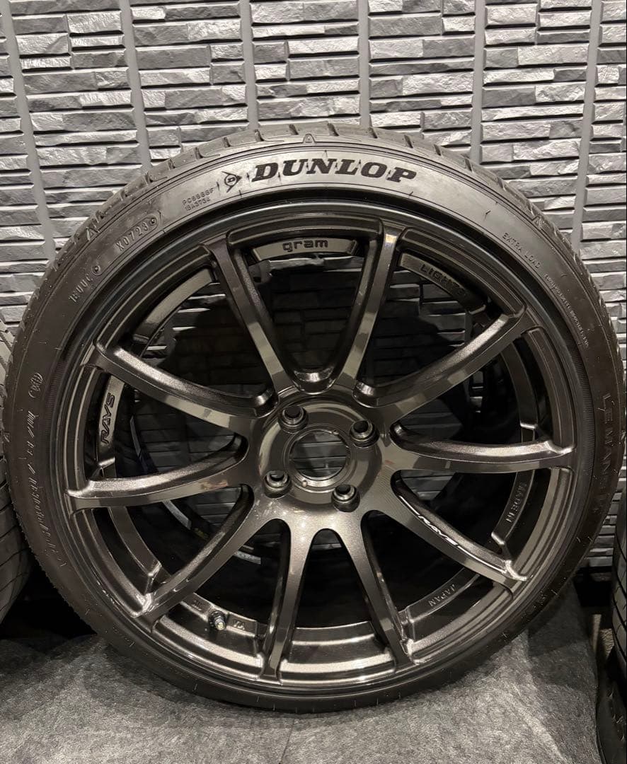 【超美品】NDロードスターRAYS 57トラセンド17インチ8.5j FACE2