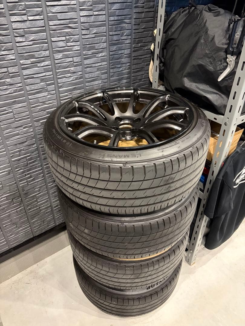 【超美品】NDロードスターRAYS 57トラセンド17インチ8.5j FACE2