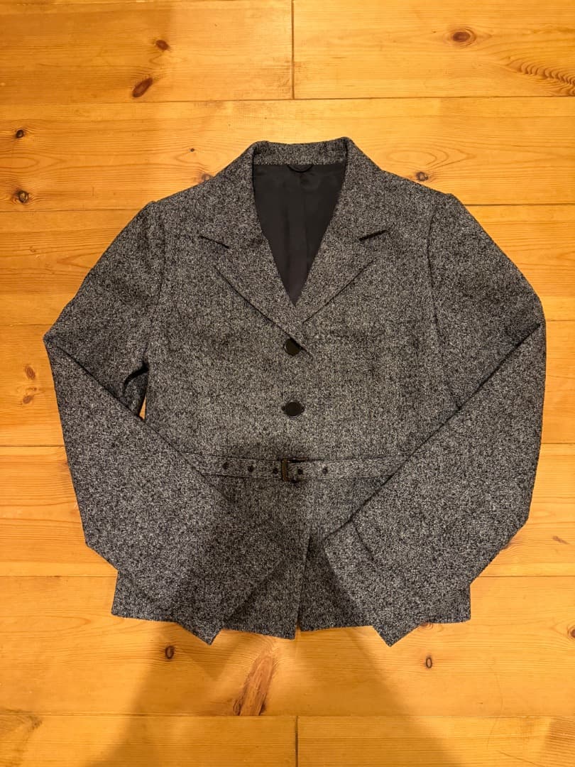 新品 ANAYI ウール混紡テーラードジャケット グレー