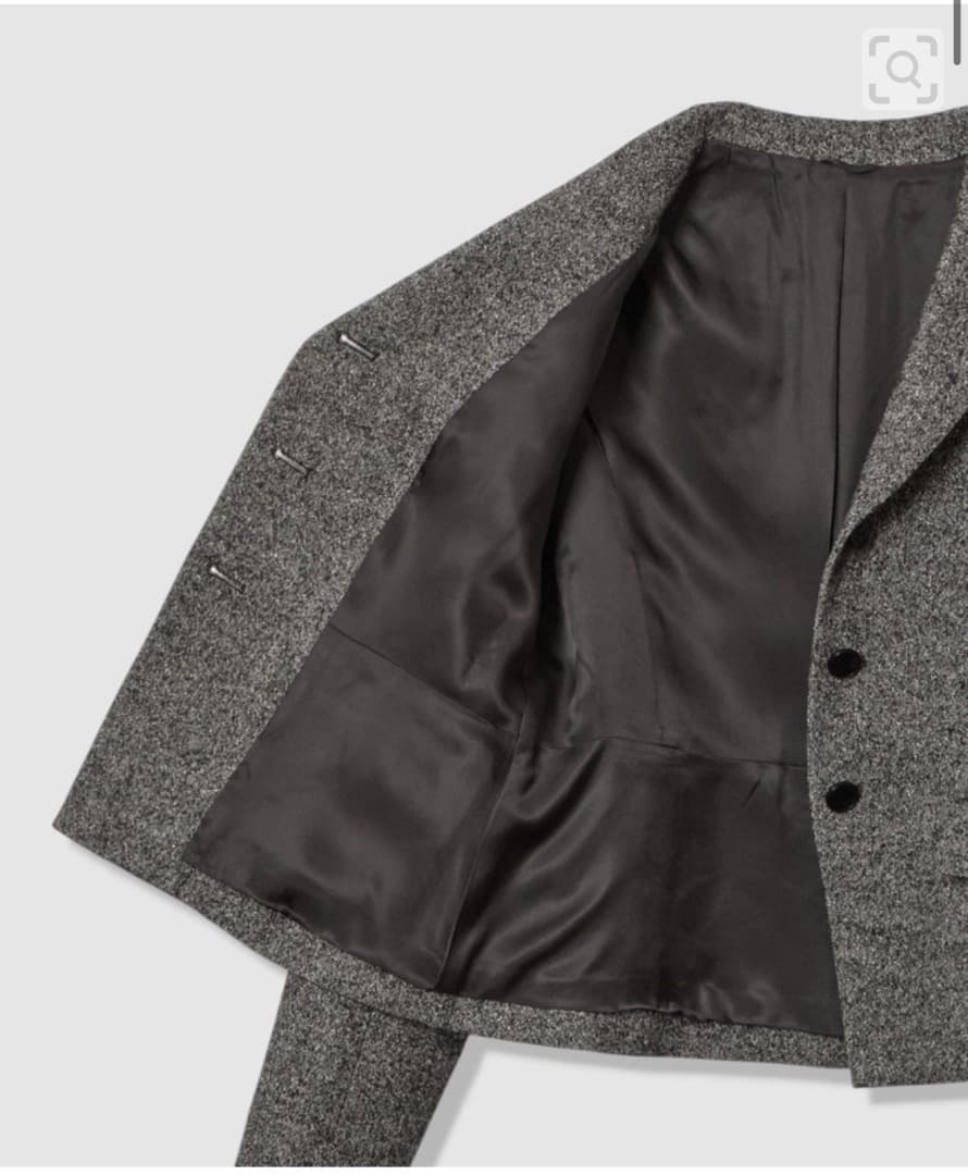 新品 ANAYI ウール混紡テーラードジャケット グレー