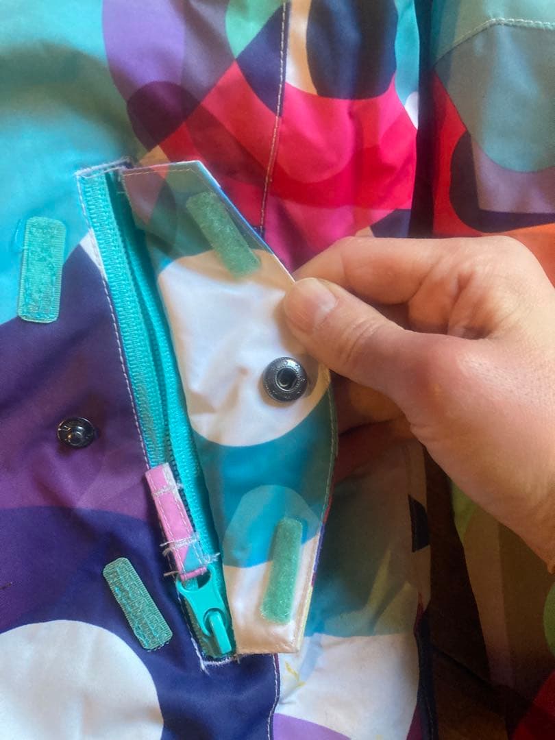 専用ROXY スキーウェア 130 スノボ 上下　腰履きパンツ ピンク系 キッズ