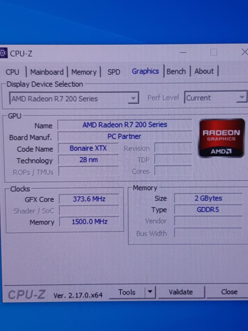 自作PC　RYZEN7 1700・8GB・128GB・R7 260X