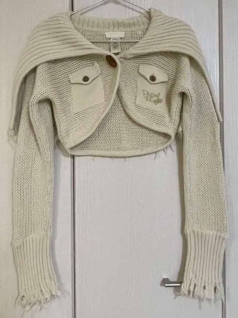 y2k DIESEL ボレロニット フェアリーグランジ クロップド カーディガン