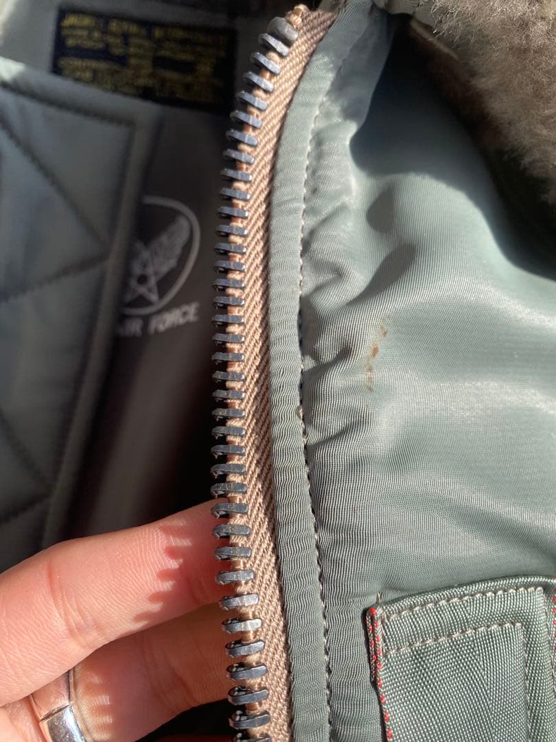 B-15 フライトジャケット　ファー付き