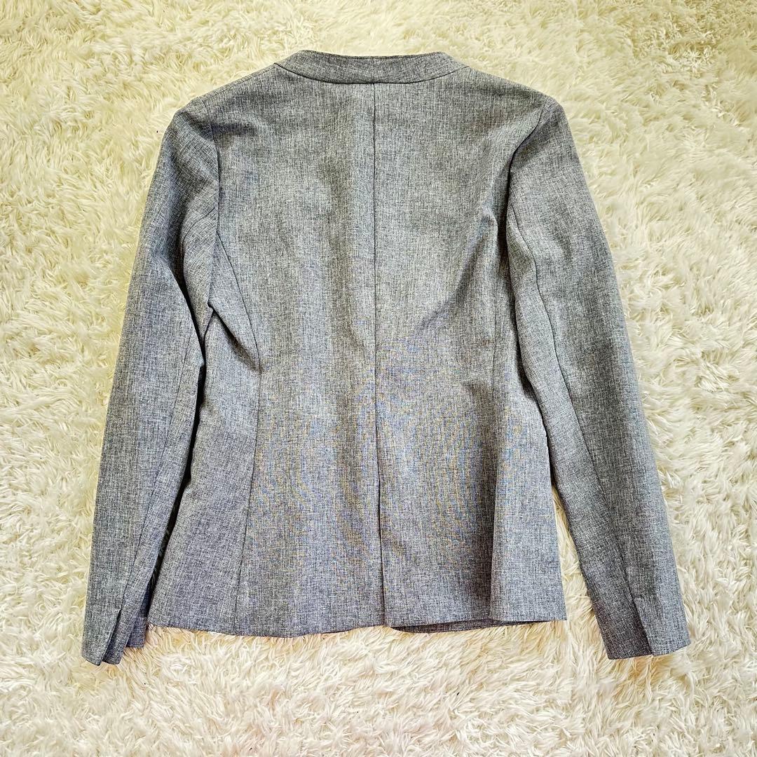 【新品】INDIVI スーツ 接触冷感 紫外線カット ウォッシャブル　グレー