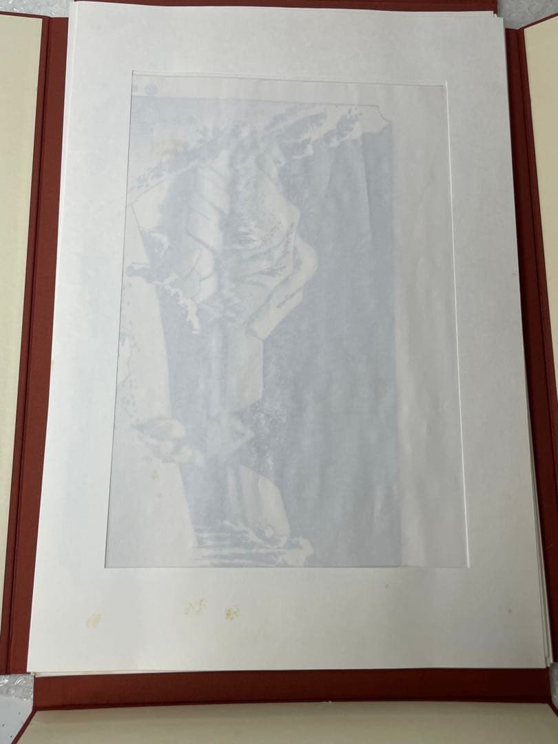 【手摺木版画】広重 大錦東海道五十三次 書道作品 箱付 現状品