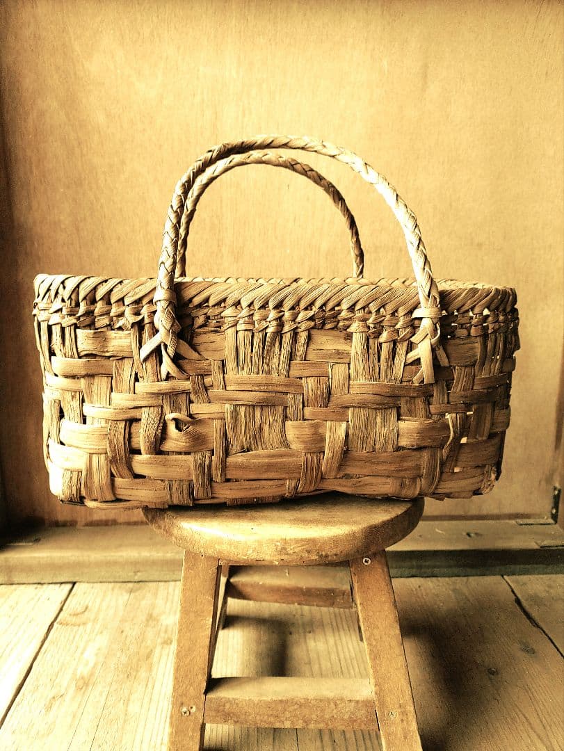 白*藤様 信州安曇野の山葡萄かごバック。里山手仕事。