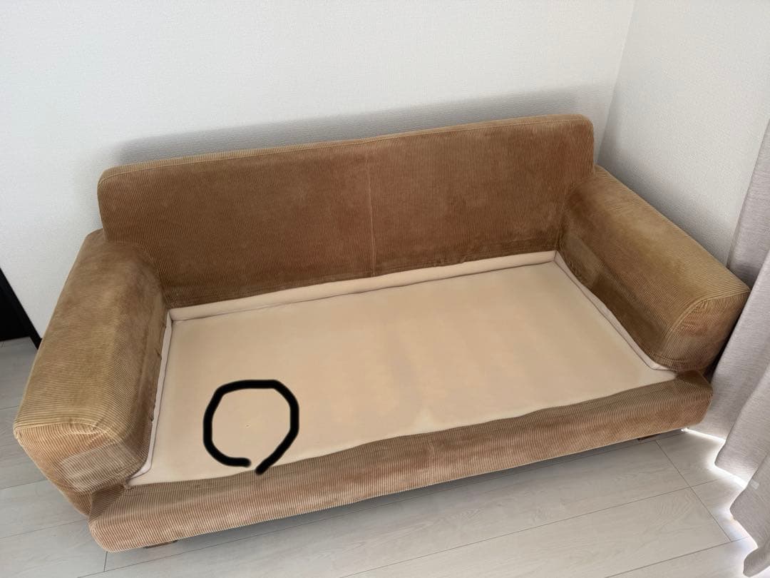 【送料込み】unico GREIG(グレイグ)カバーリングソファ 2.5シーター