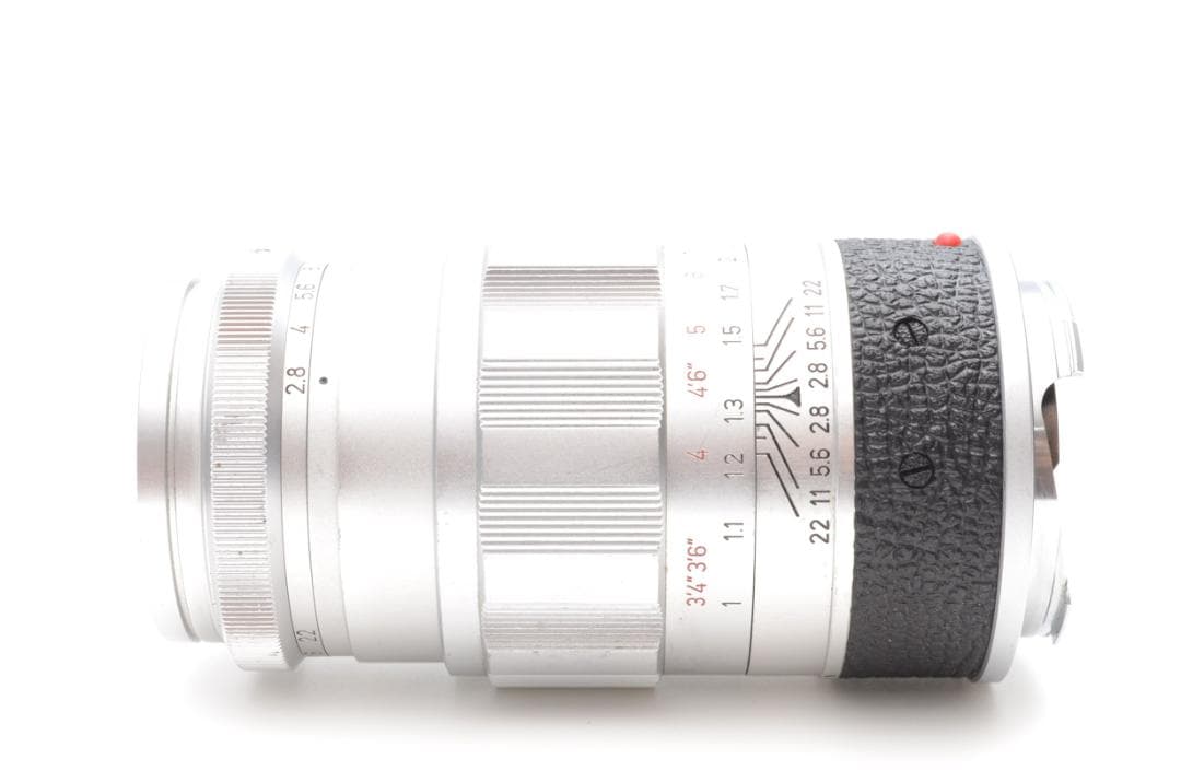 LEICA ELMARIT-M 90mm F2.8 シルバー フード付