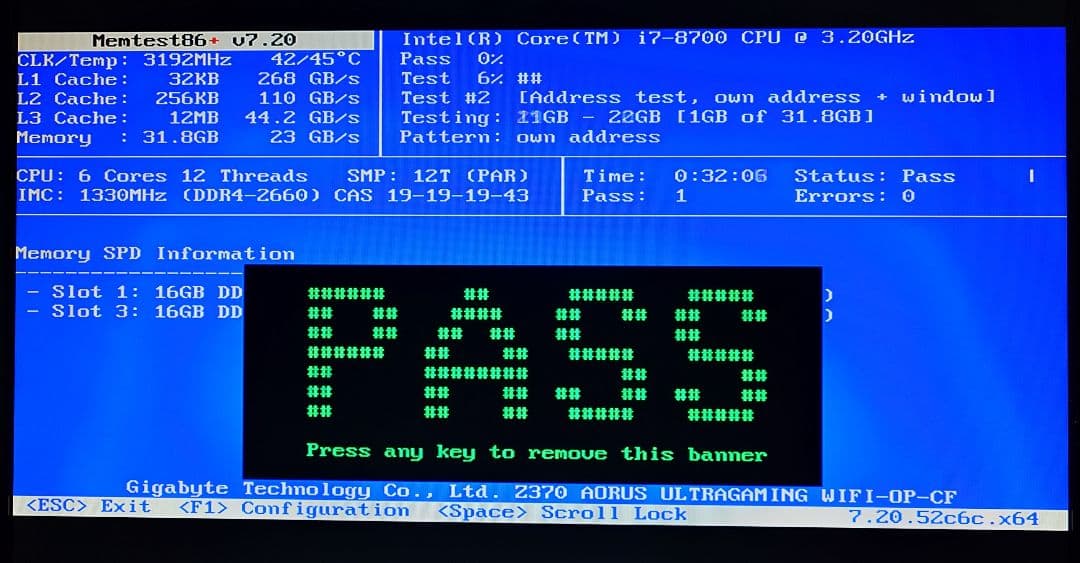 Crucial DDR4 2666 16GB ×2 計 32GB 【動作確認済】