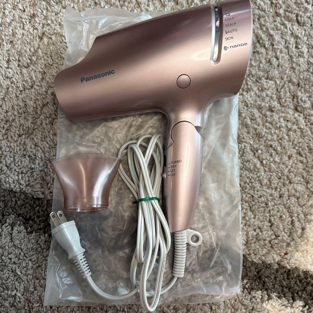 パナソニックヘアドライヤー ナノケア ナノイー&ミネラル搭載EH-NA9G-PN