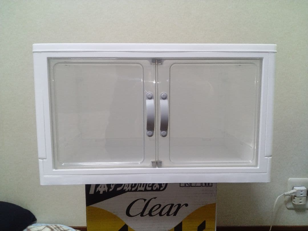 【新品】ダイソー ジョイントできる扉付折りたたみ収納ケース大サイズ 10個セット