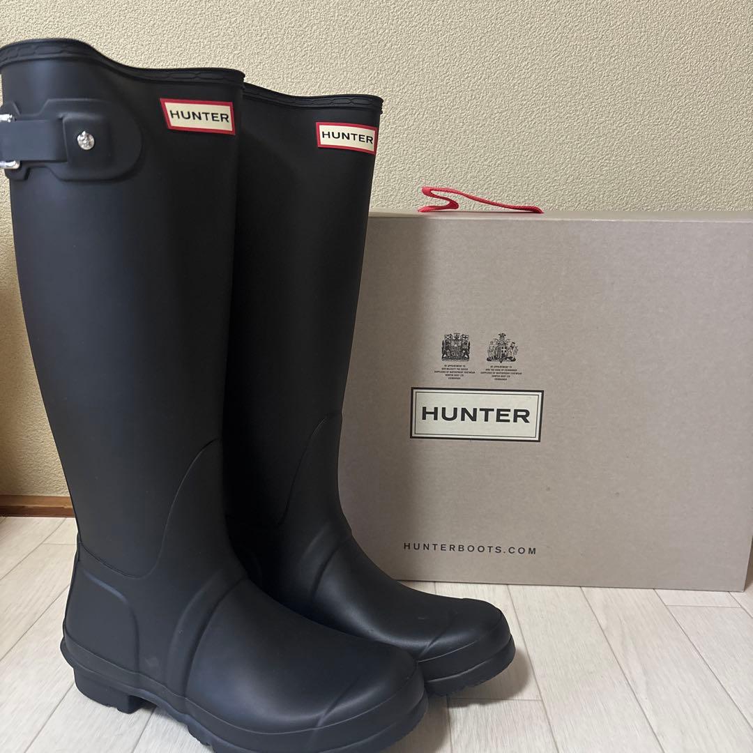 もちもち☺︎ 新品未使用♡HUNTER ブラック 長靴